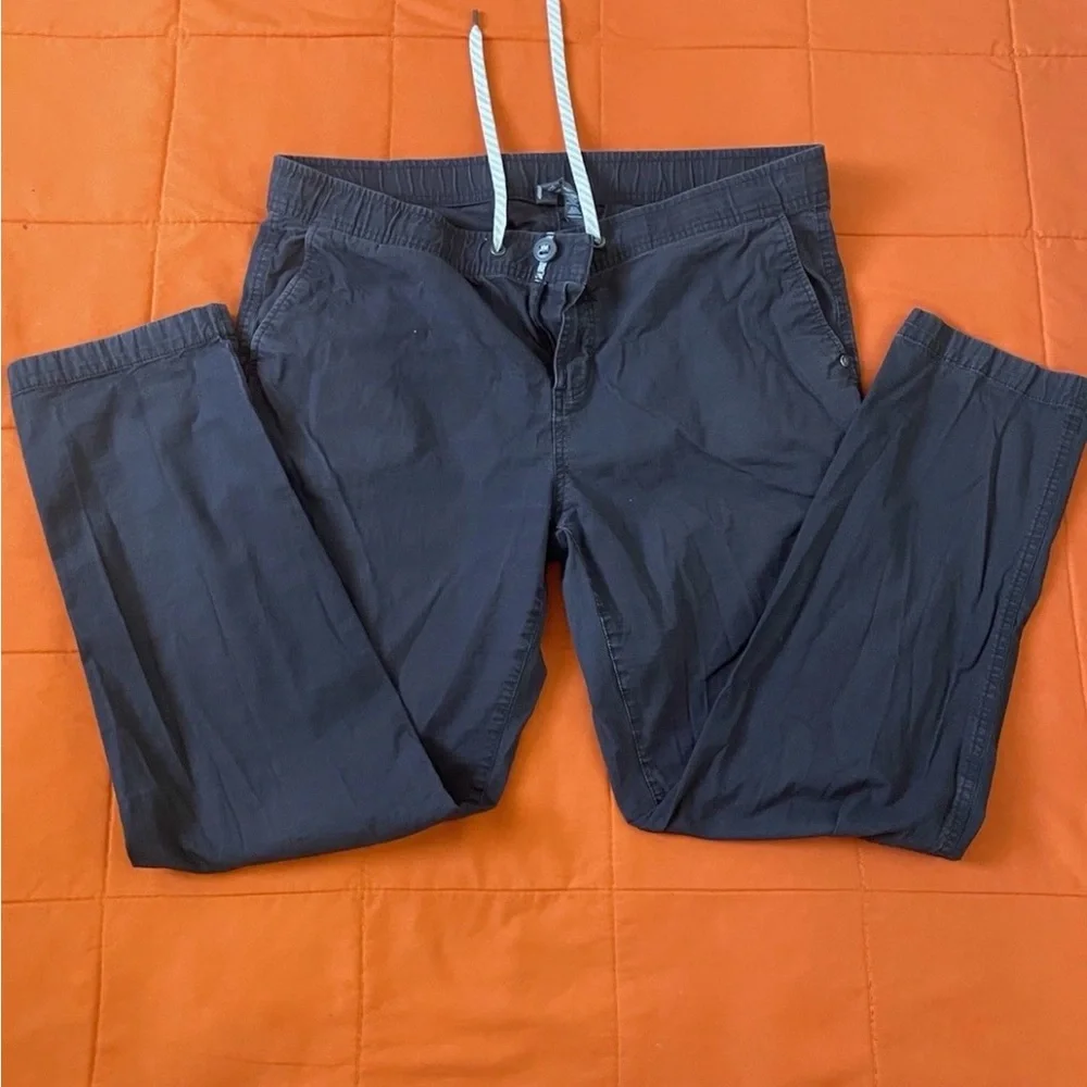 Vuori Joggers Womens XL Blue Ripstop Climber Pants Stretch Drawstring - Picture 1 of 8